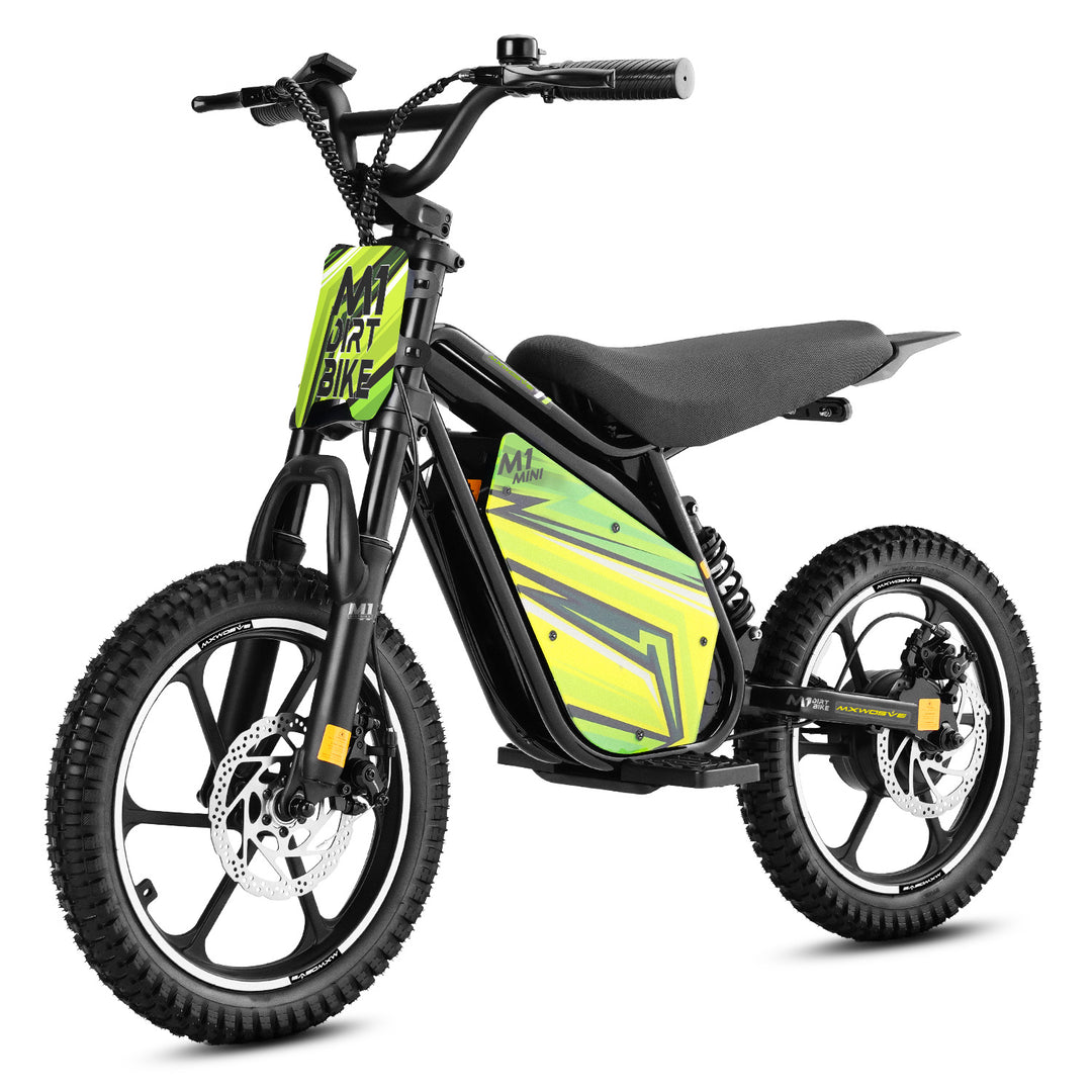 Mxwosve Mini M1 Green Kids Electric Dirt Bike