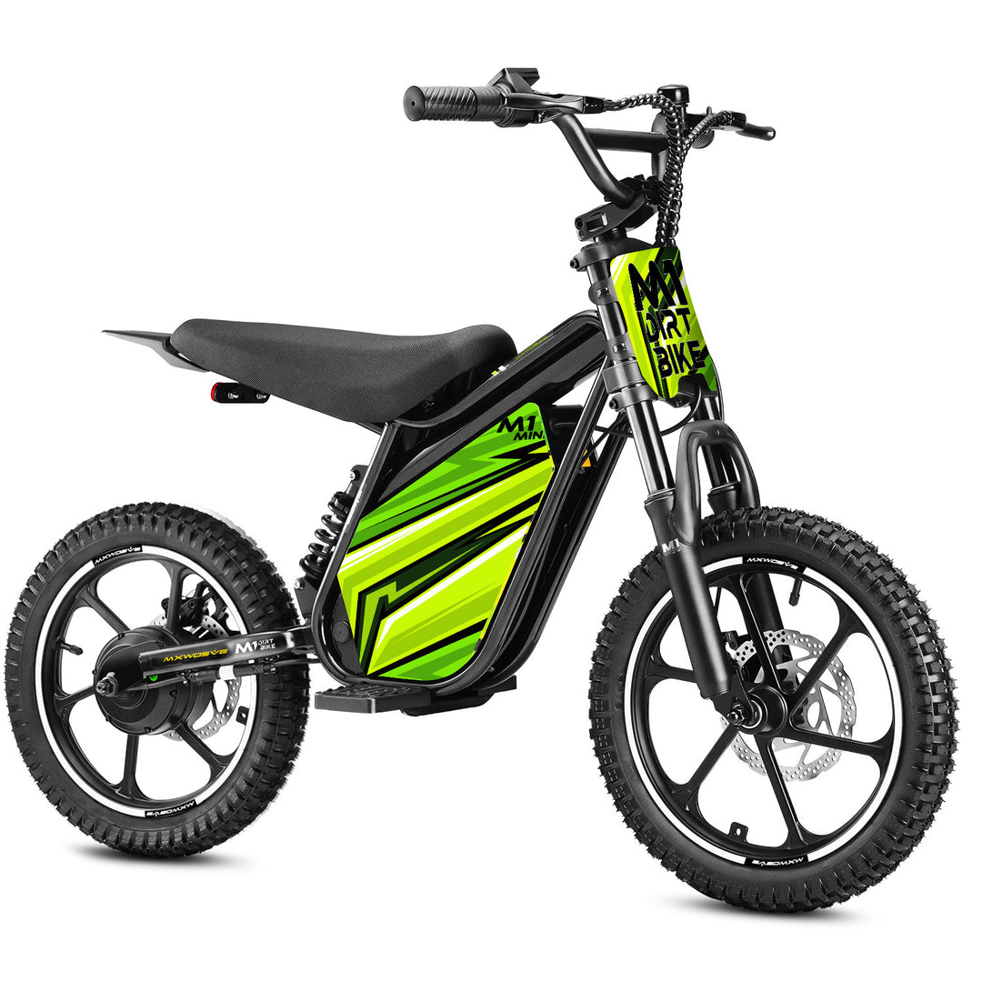 Mxwosve Mini M1 Green Kids Electric Dirt Bike
