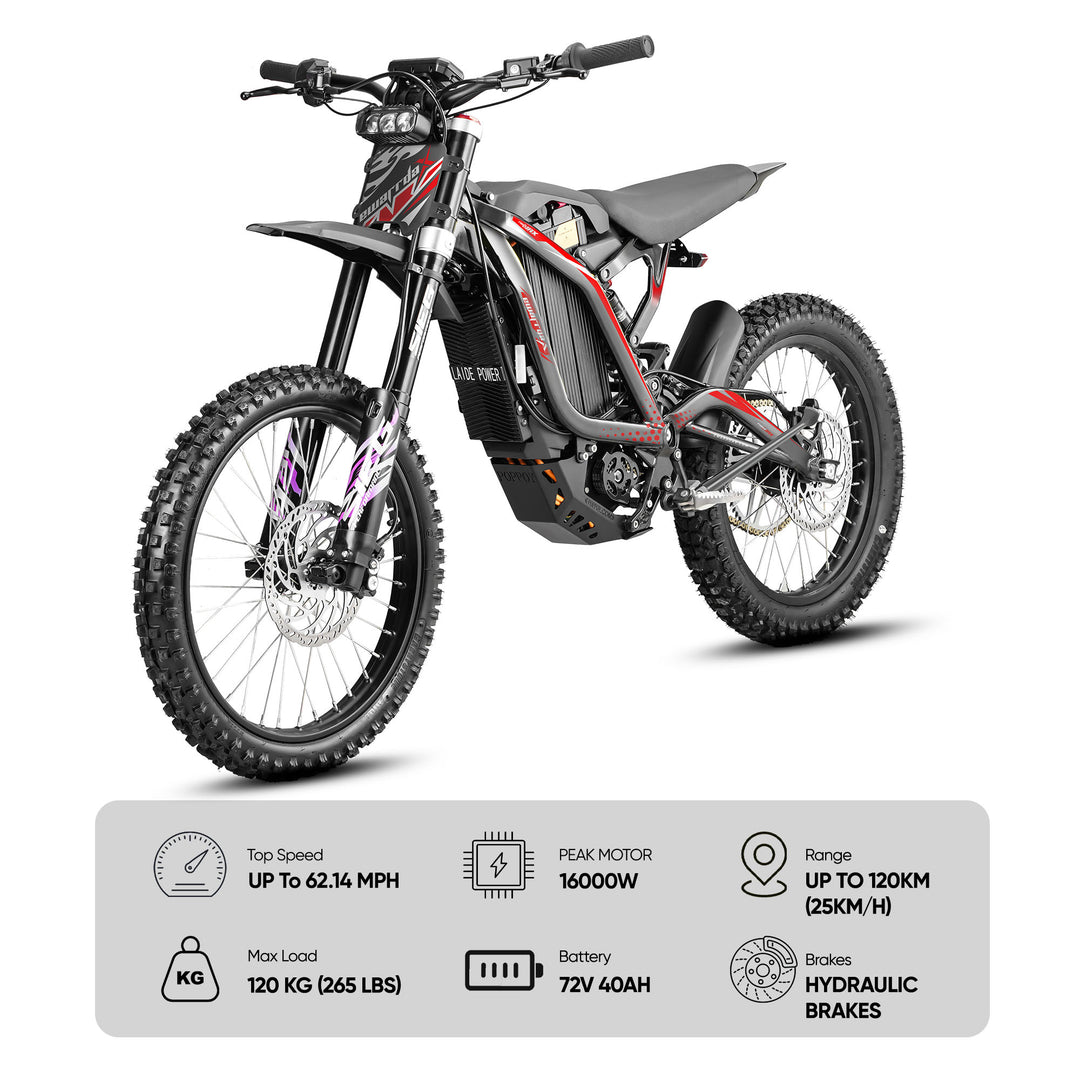 Ewarrdax FMAX 16KW Off-Road Electric Dirt Bike