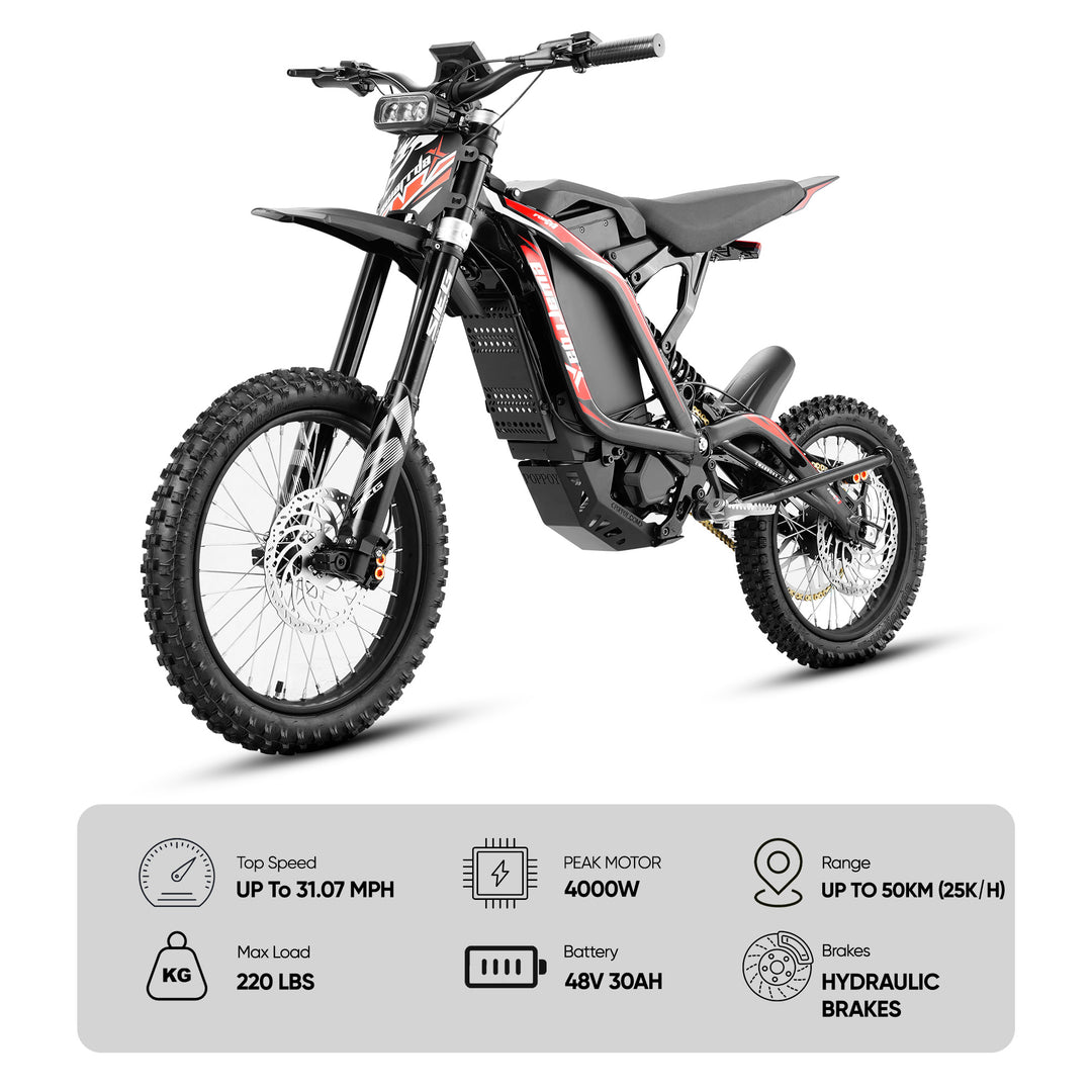 Ewarrdax FM 4KW Off-Road Electric Dirt Bike